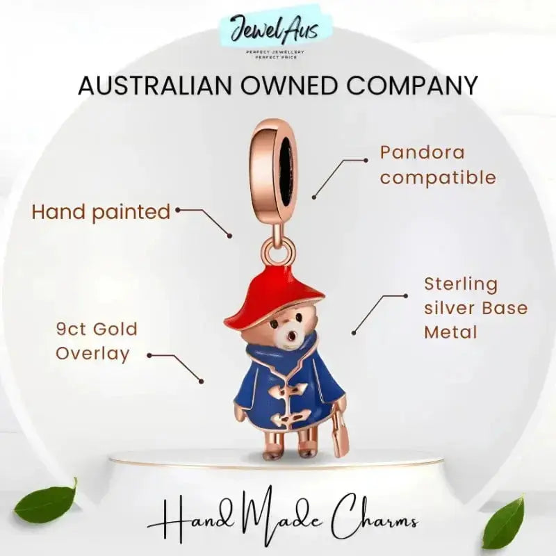 jewelaus CHARMS Small Golden Bear Charm Exclusive to JewelAus