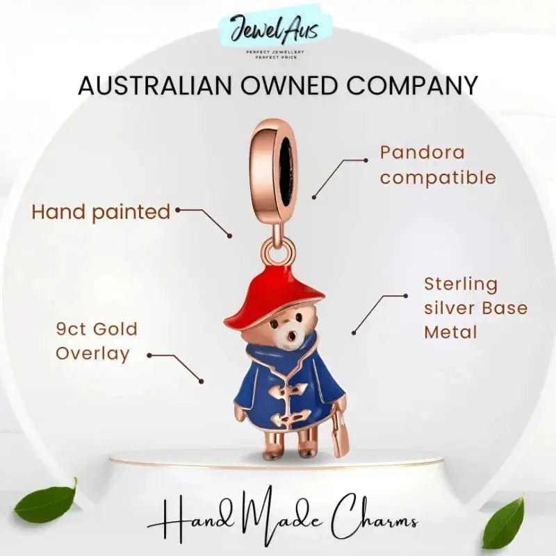 jewelaus CHARMS Small Golden Bear Charm Exclusive to JewelAus