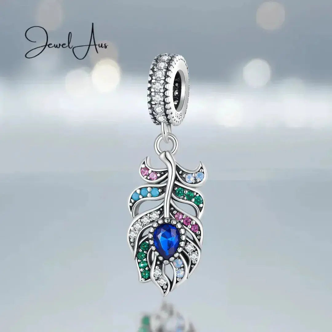jewelaus CHARMS Peacock Feather charm