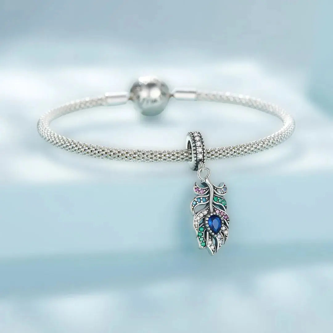 Peacock Feather charm jewelaus