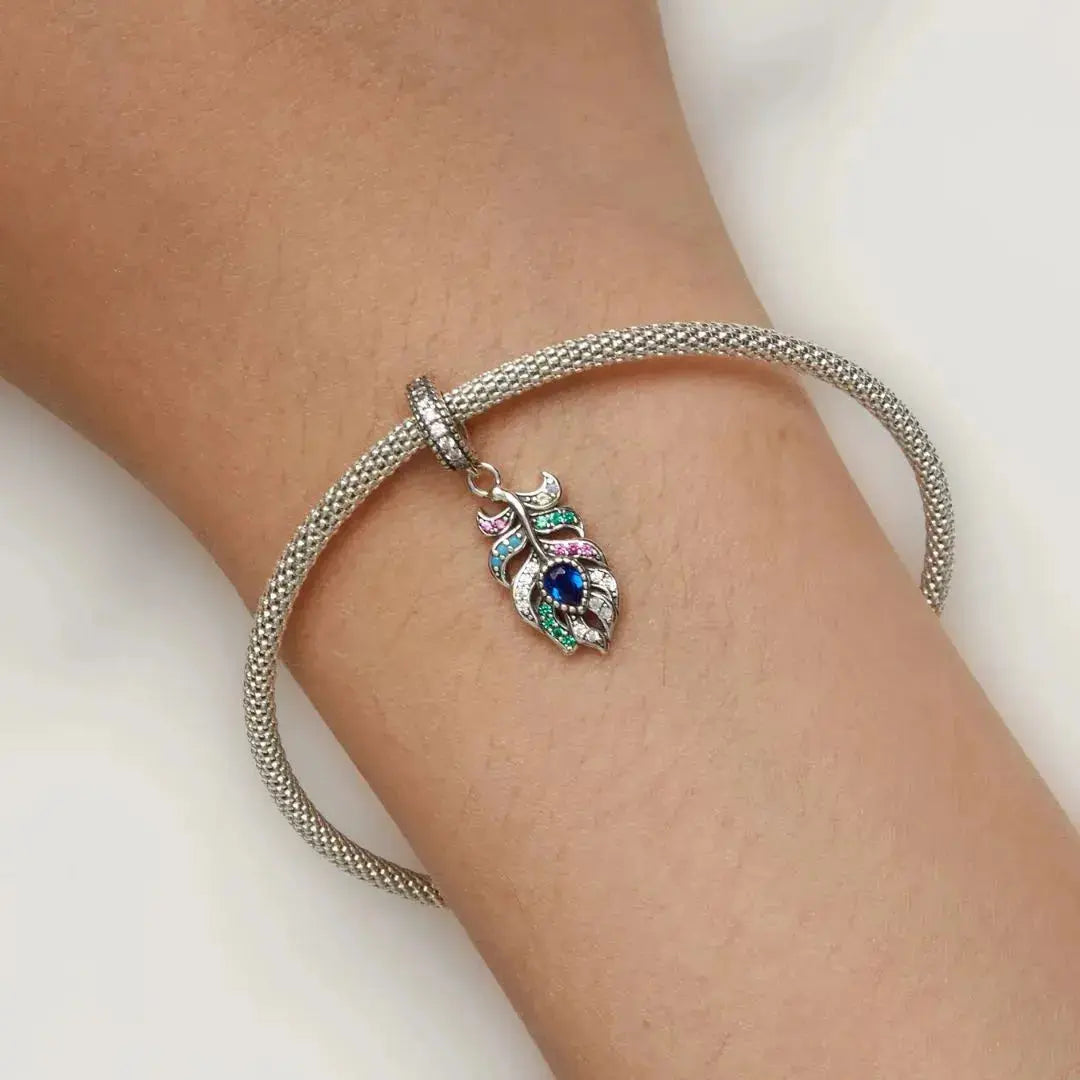 jewelaus CHARMS Peacock Feather charm