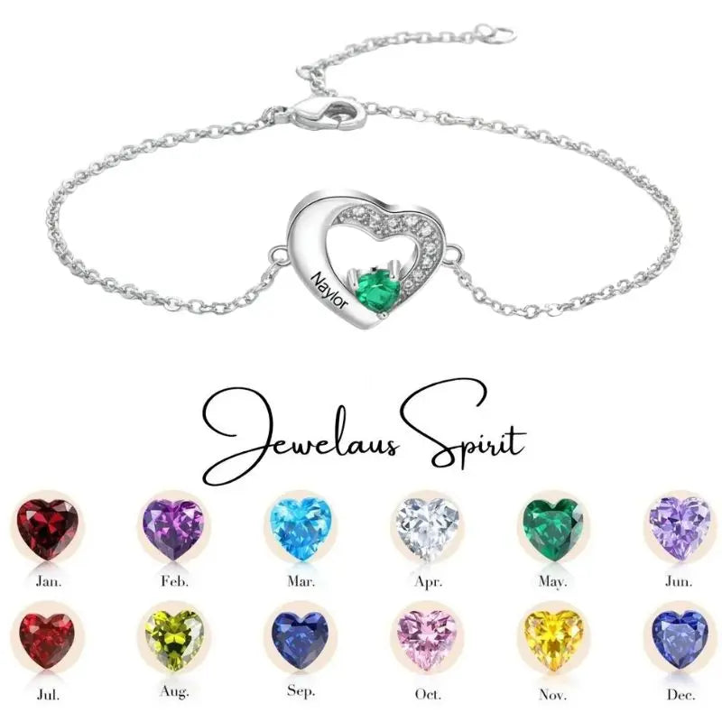 Personalized Heart Shape Bracelet cmoffer