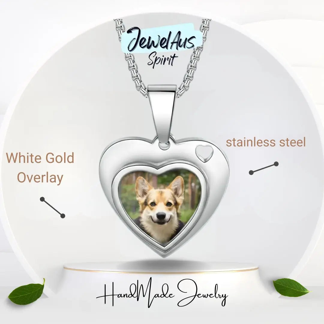 Personalized Stainless Steel Photo Necklace jewelaus