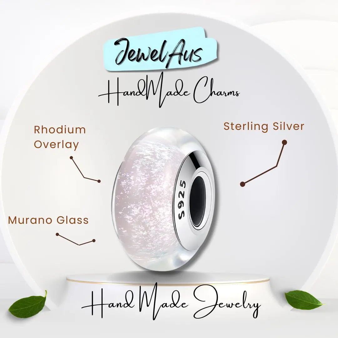 Pink Dream Murano Charm jewelaus