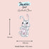 Pink Gem Bunny Charm jewelaus