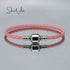 jewelaus CHARMS Pink Leather Bracelets