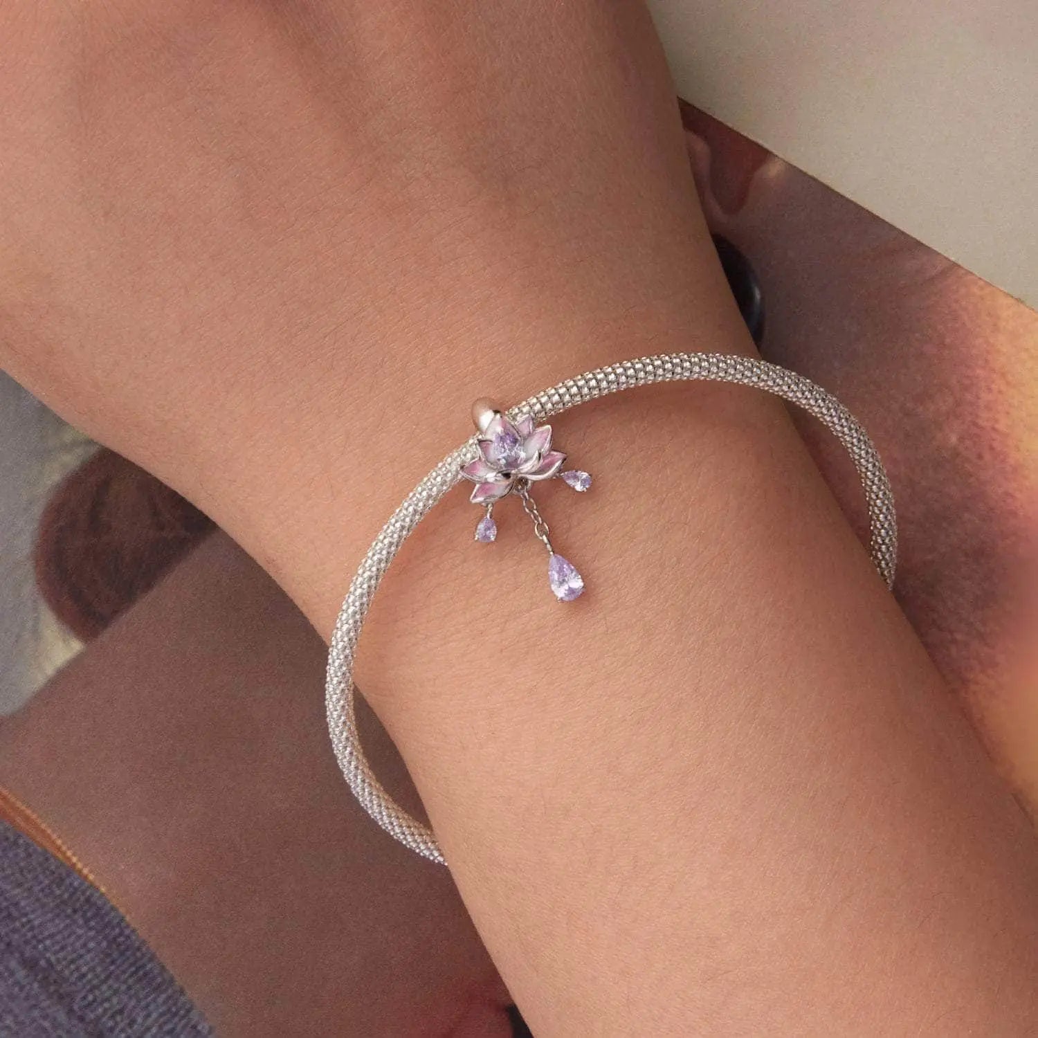 jewelaus CHARMS Pink Lotus Charm