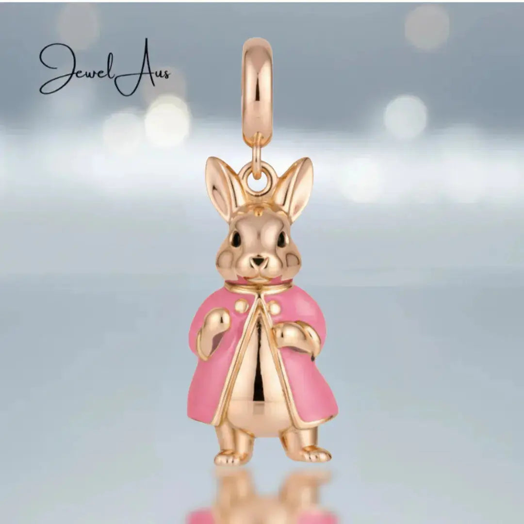 jewelaus CHARMS Pink Mrs Bunny Charm