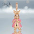 jewelaus CHARMS Pink Mrs Bunny Charm