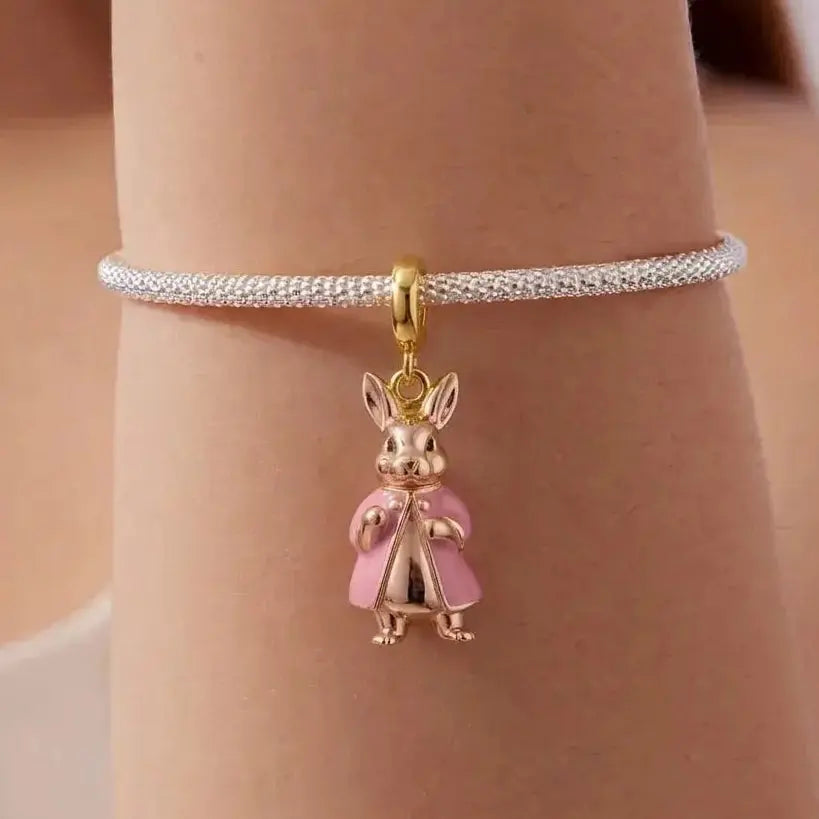 jewelaus CHARMS Pink Mrs Bunny Charm