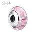 jewelaus CHARMS Pink Murano Flower Glass Charm