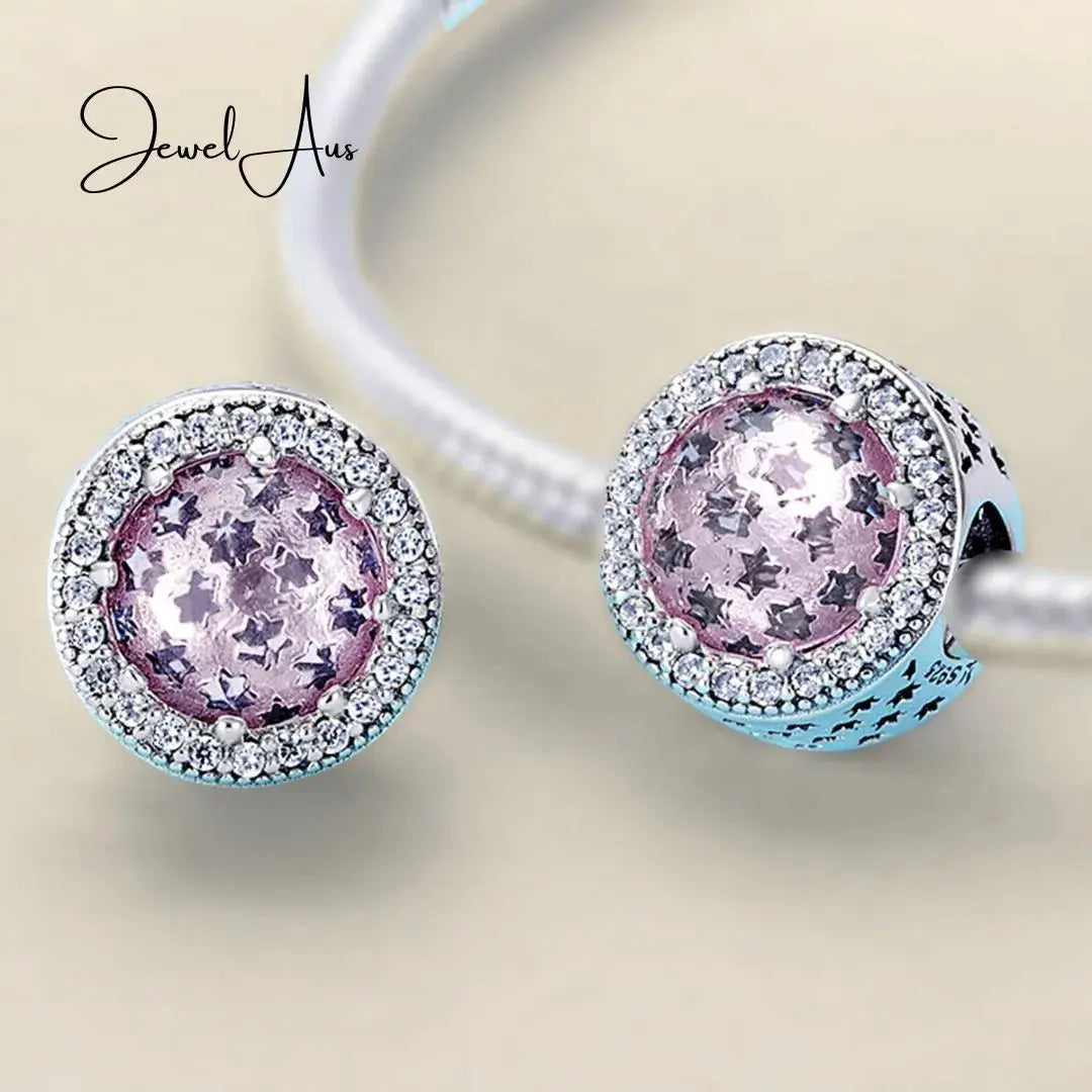 Pink Starry Sky Charm jewelaus
