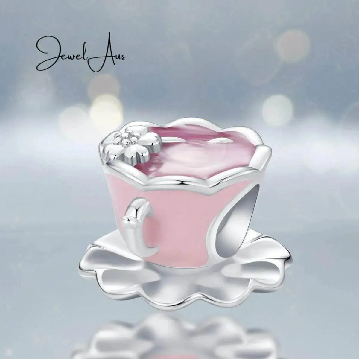 shipped in AUS CHARMS Pink Tea Charm