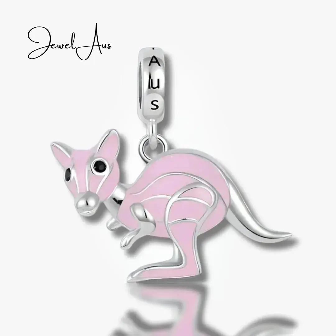 jewelaus CHARMS Pink kangaroo charm