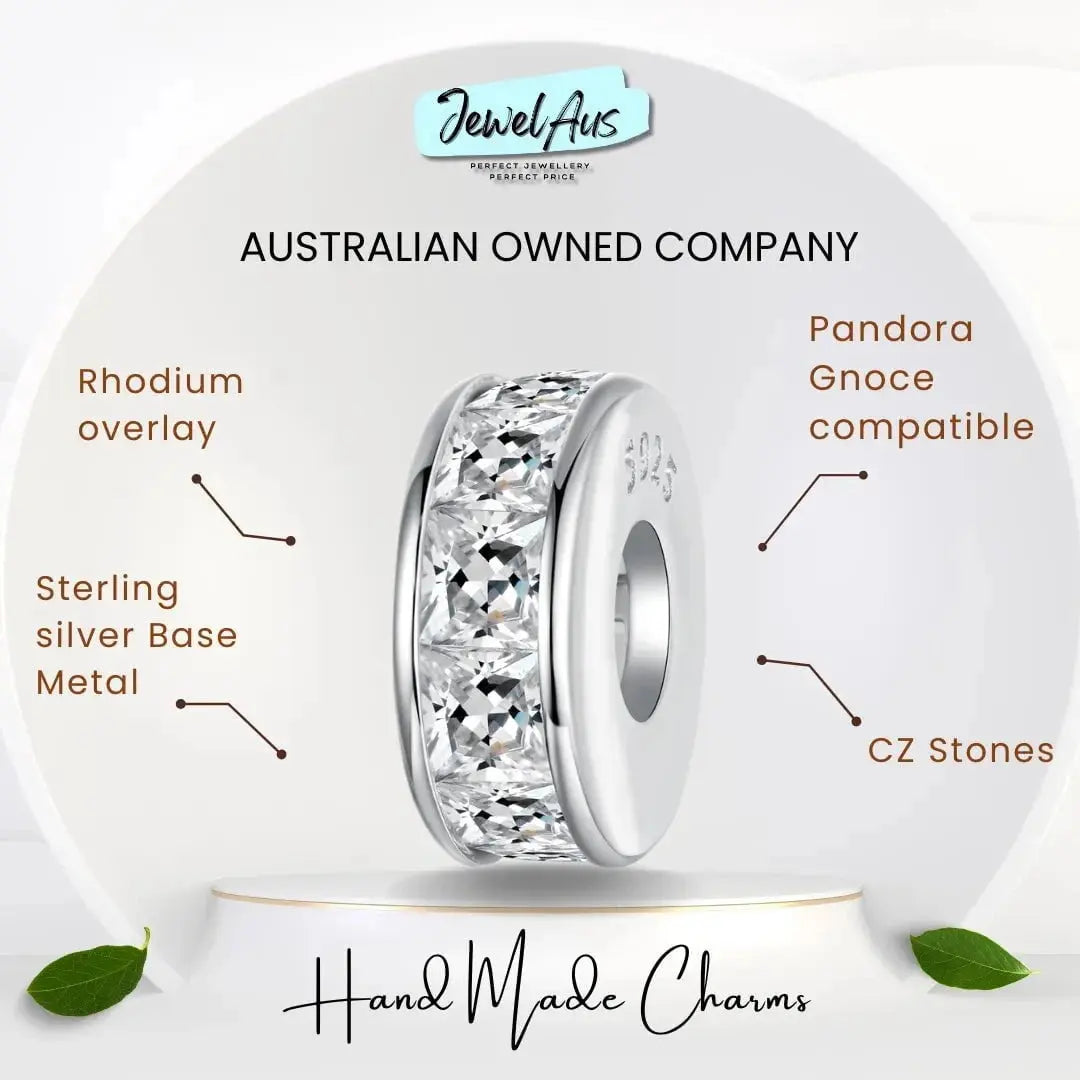 jewelaus CHARMS Princess cut spacer Charm