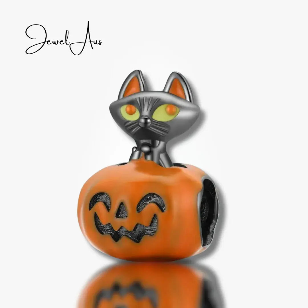 jewelaus CHARMS Pumpkin Cat Charm