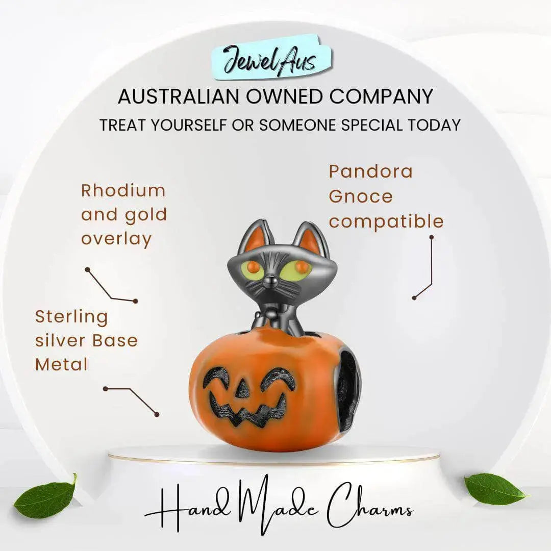 jewelaus CHARMS Pumpkin Cat Charm