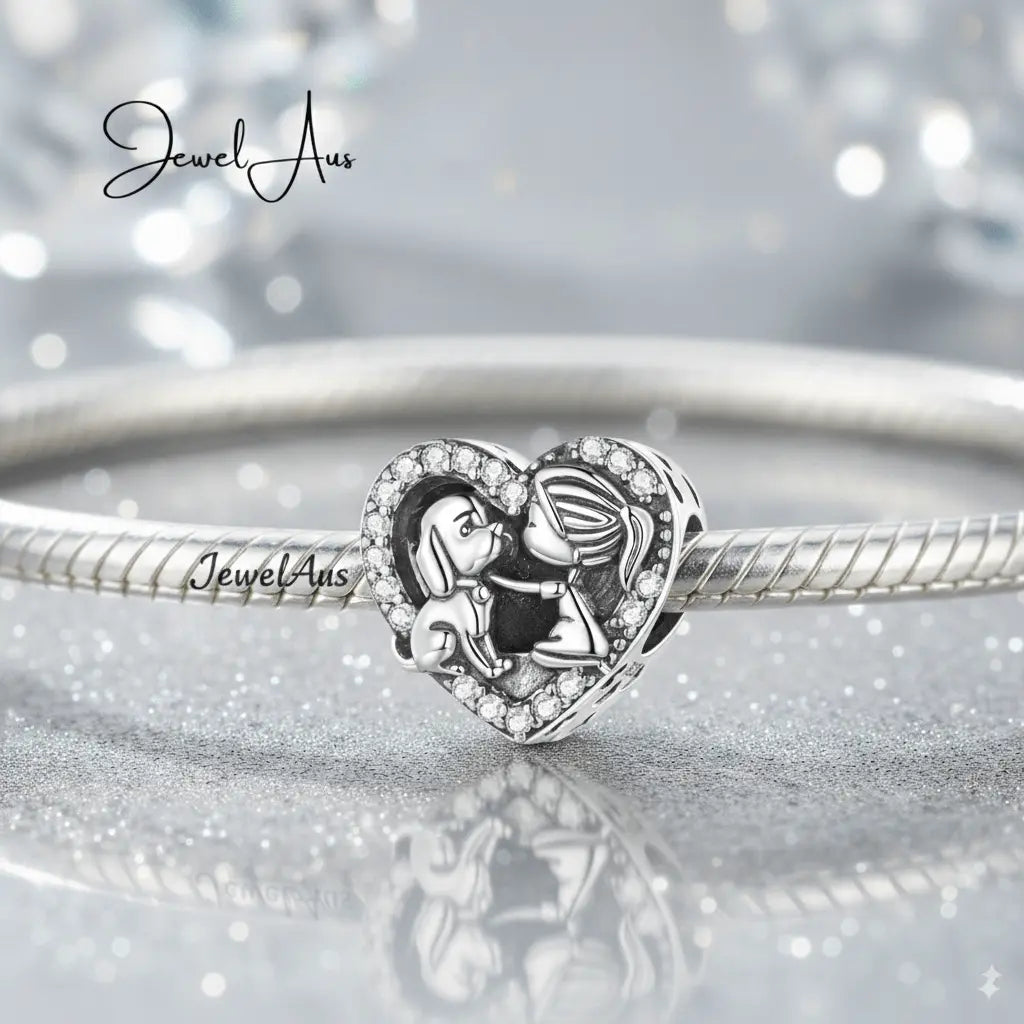 jewelaus CHARMS Puppy Love Girl Charm