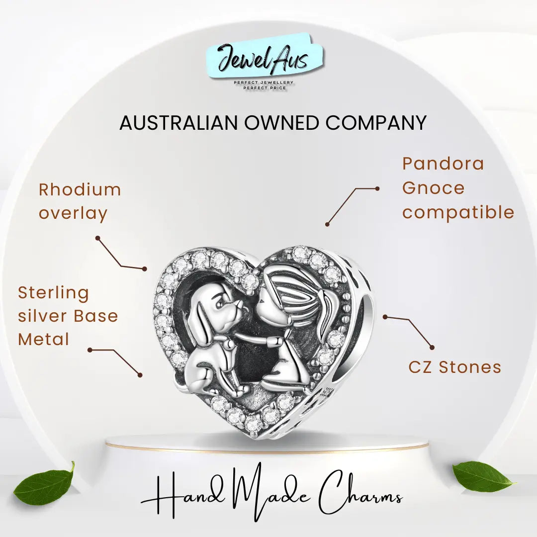 jewelaus CHARMS Puppy Love Girl Charm