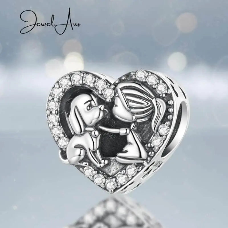 jewelaus CHARMS Puppy Love Girl Charm