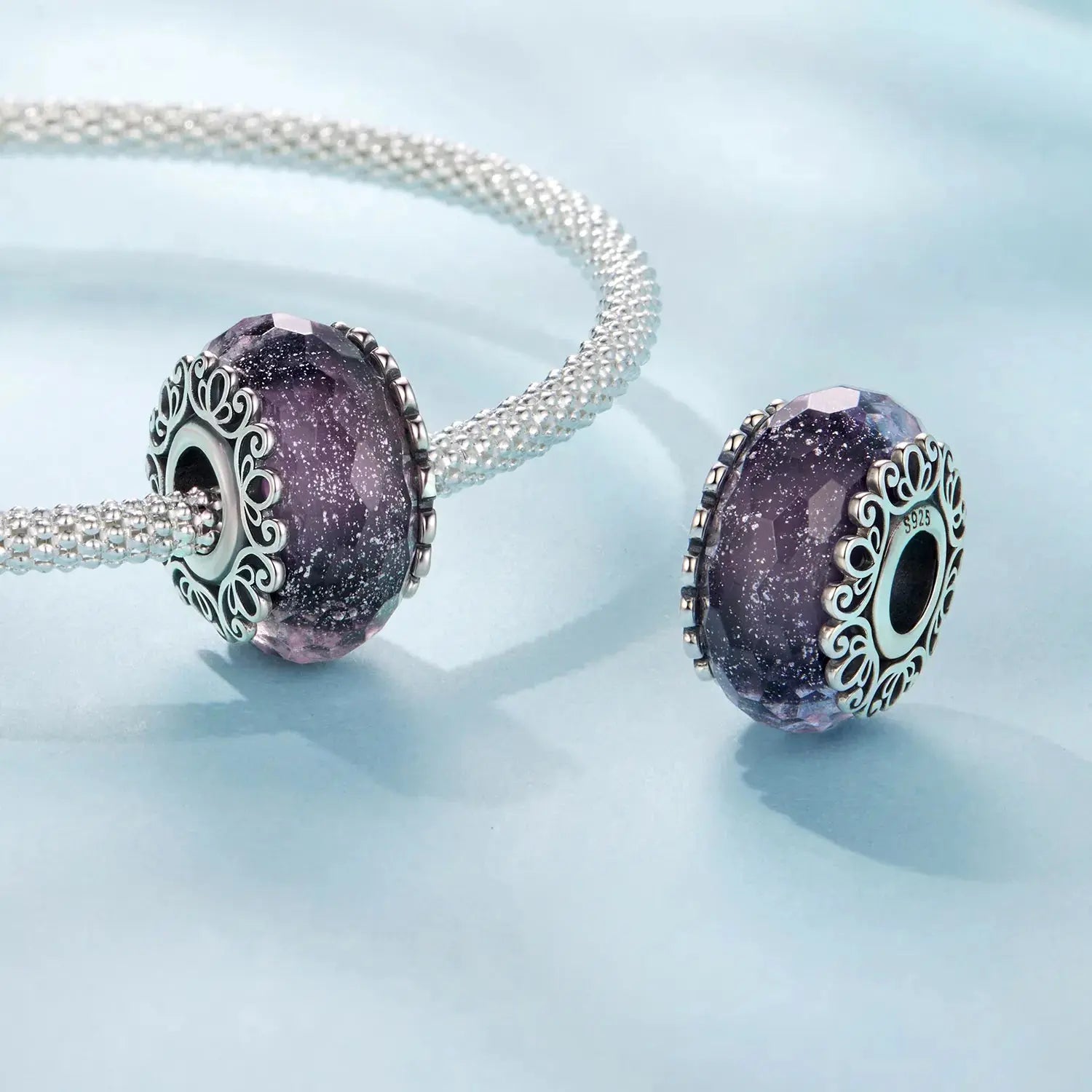 jewelaus CHARMS Purple Antique Murano Charm