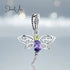 Purple Dragonfly Charm jewelaus