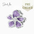 jewelaus CHARMS Purple Flower Charm