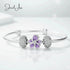 jewelaus CHARMS Purple Flower Charm