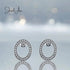 jewelaus Earrings Round Pave Earrings