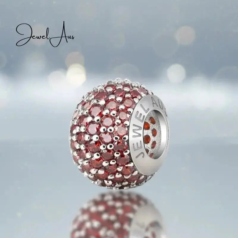 jewelaus CHARMS JewelAus Ruby Red Pave Charm