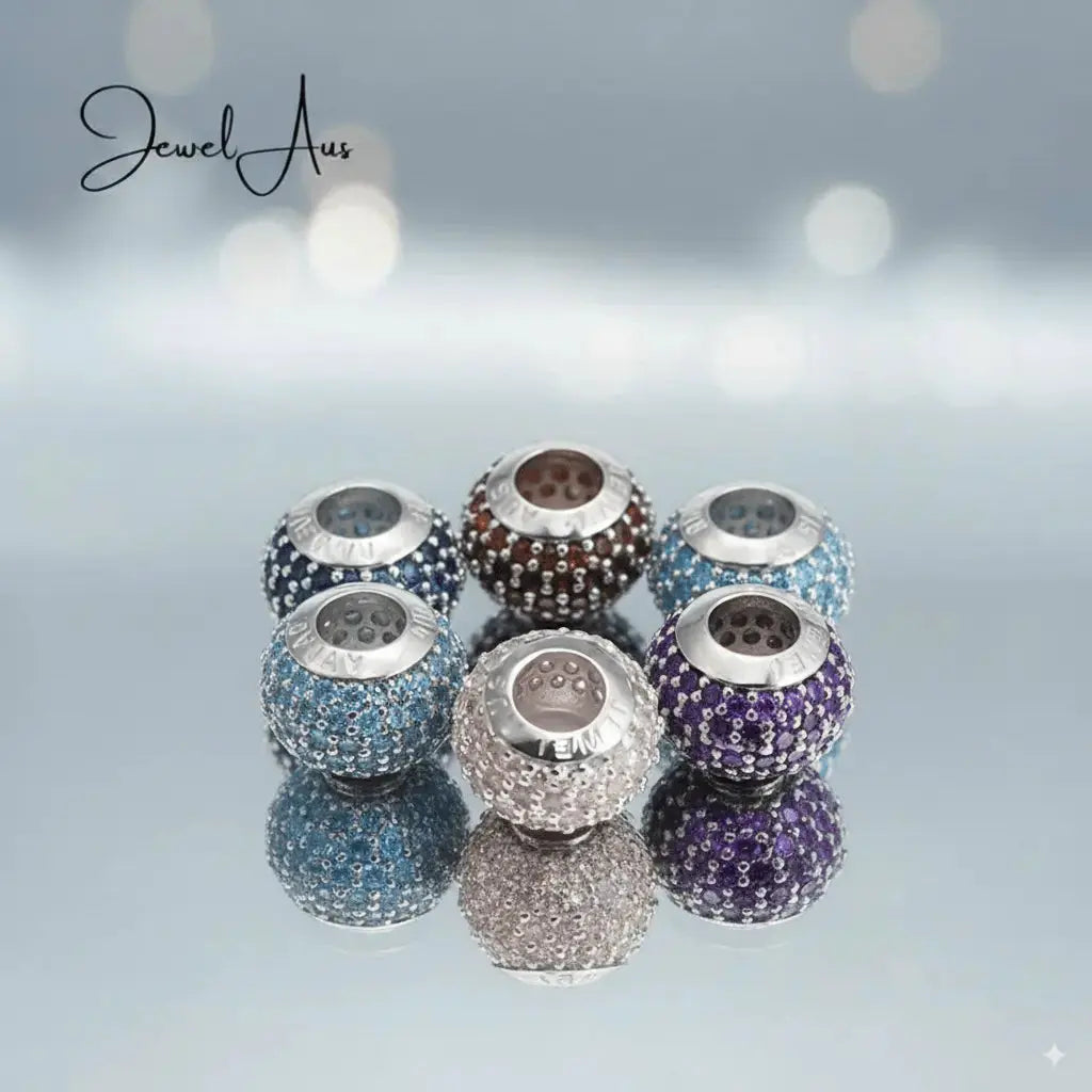 jewelaus CHARMS Light Blue Pave Charm