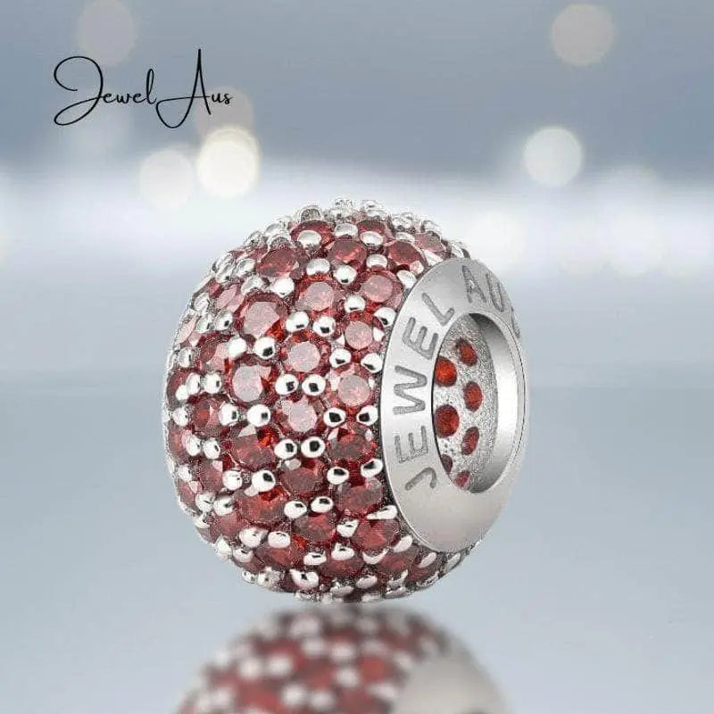 jewelaus CHARMS JewelAus Ruby Red Pave Charm