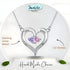S925 Silve Birthstone Heart Shape Necklace cmoffer