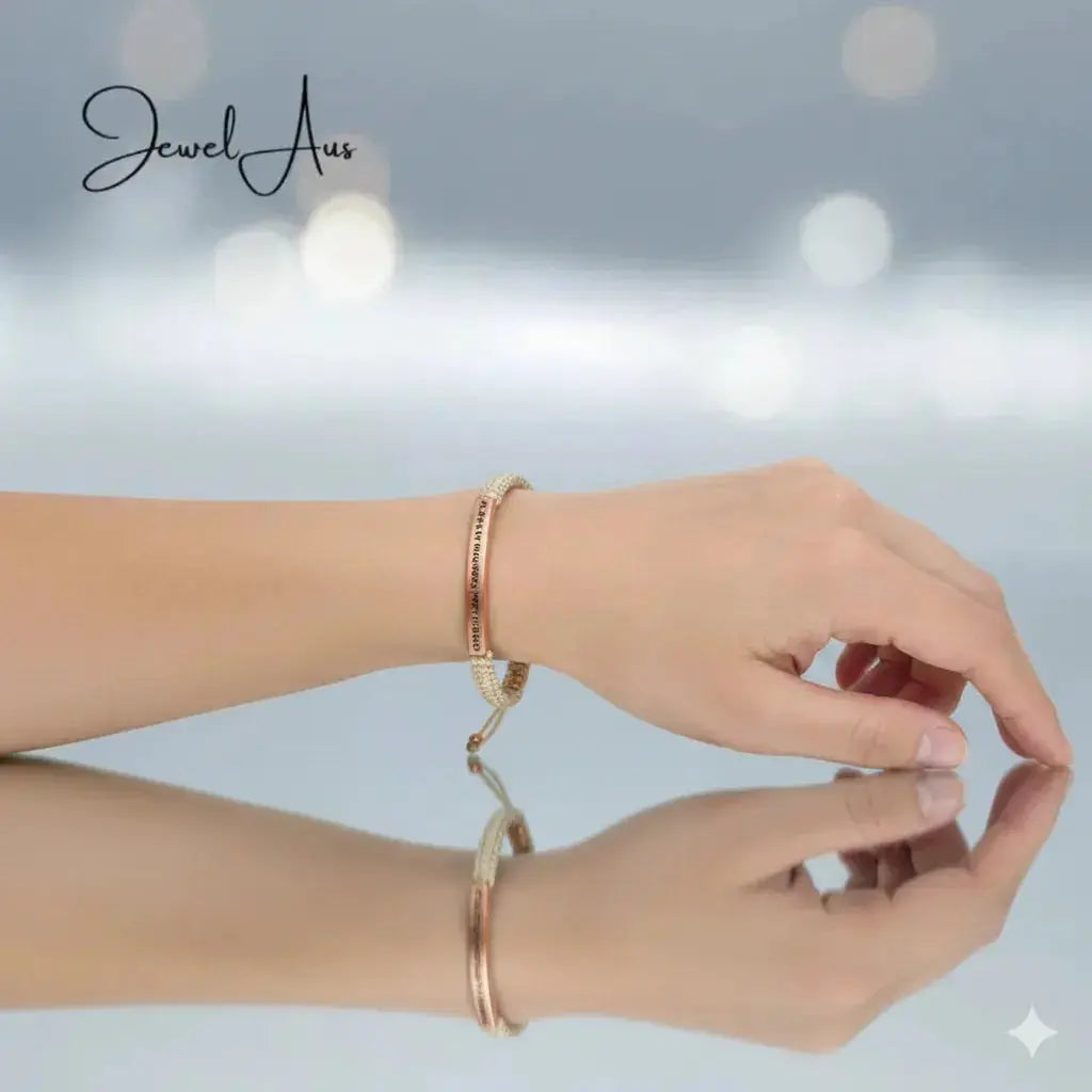 ALWAYS MY DAUGHTER FOREVER MY FRIEND Cored Bracelet jewelaus