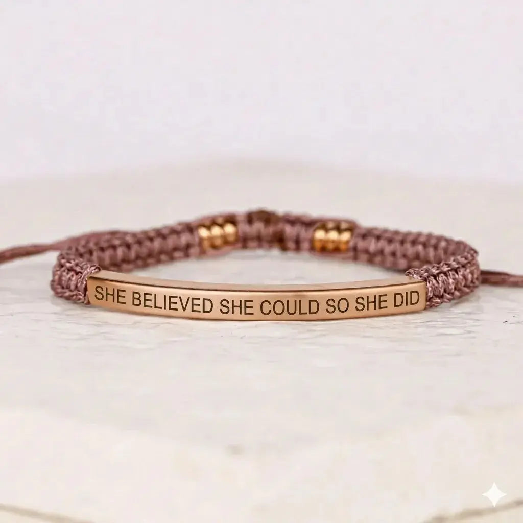 jewelaus BRACELETS SHE BELIEVED SHE COULD SO SHE DID Cored Bracelet