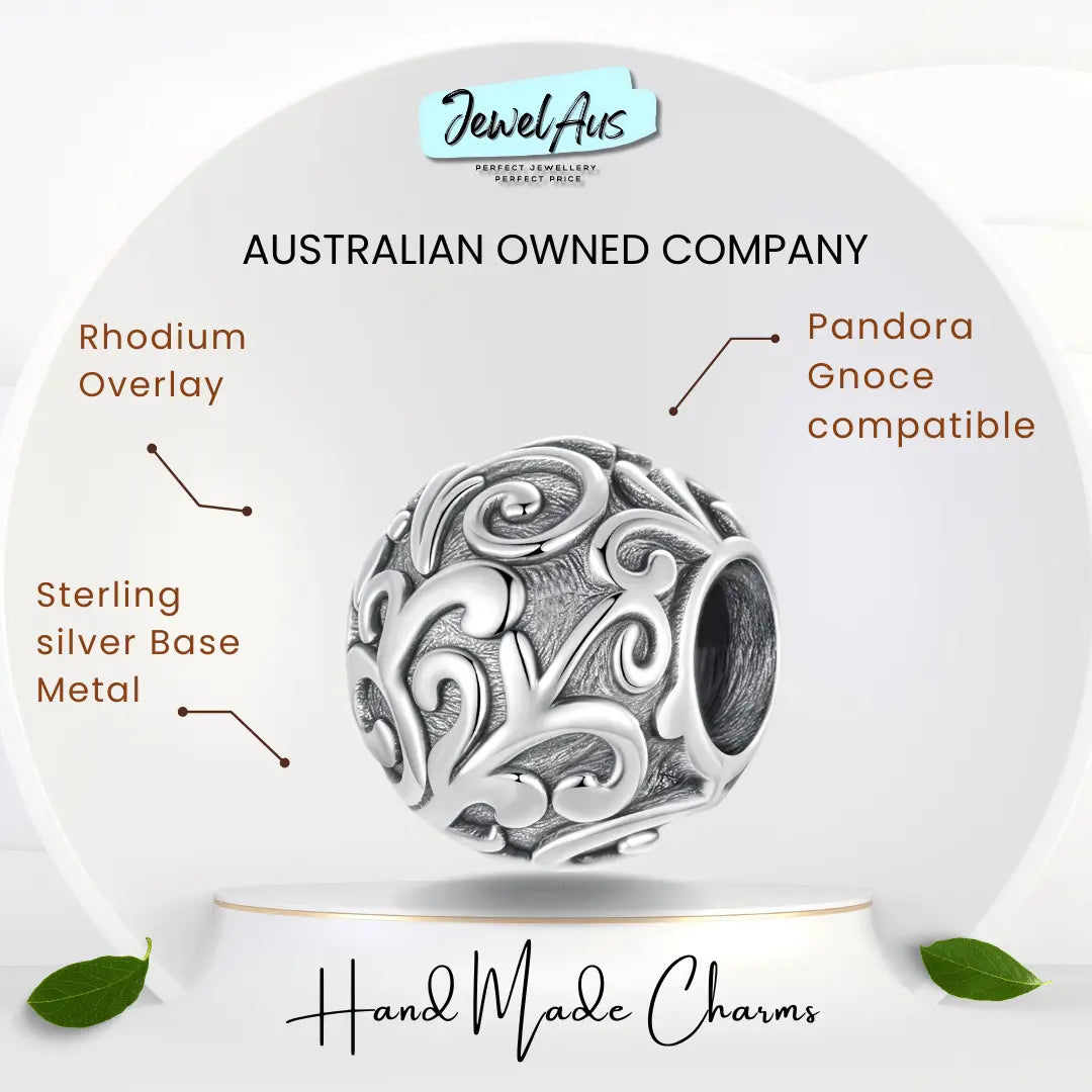 shipped in AUS CHARMS Scroll Pattern Charm