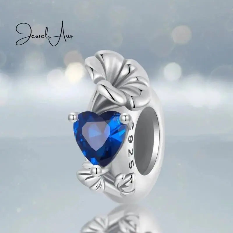 jewelaus CHARMS September Birthstone Flower Stopper Charm