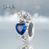 jewelaus CHARMS September Birthstone Flower Stopper Charm
