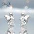 Silver Angel Earrings jewelaus