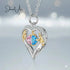 Silver Birthstone Heart Necklace cmoffer