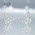 Silver Butterfly Earrings jewelaus