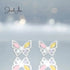 jewelaus Earrings Silver Butterfly Push-Back Earrings