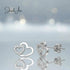 jewelaus Earrings Silver Double Heart Earrings