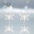 Silver Dragonfly Earrings jewelaus