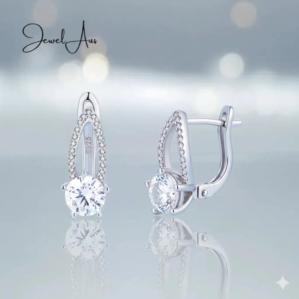 Silver Drop Earrings jewelaus