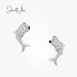 jewelaus Earrings Silver Fish Earrings