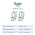 Silver Gem Ear Drop Earrings jewelaus