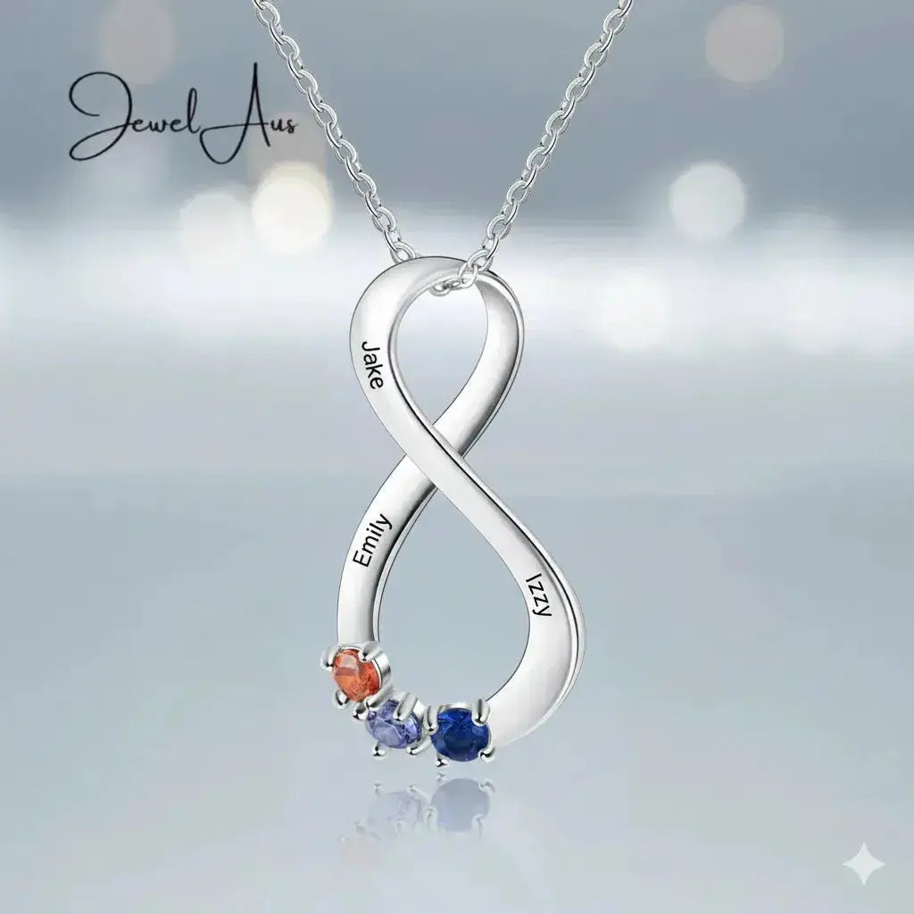jewelaus Necklace Silver Infinity Necklace