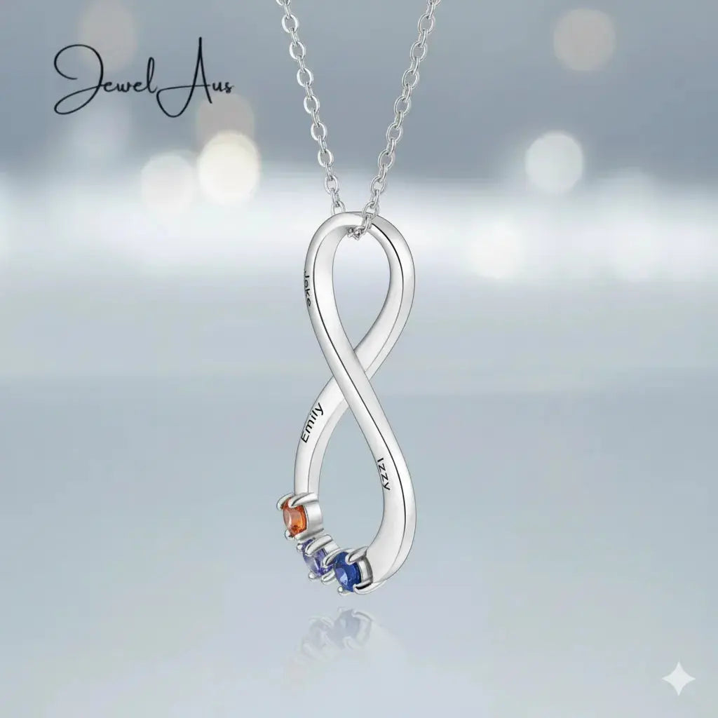 Silver Infinity Necklace jewelaus