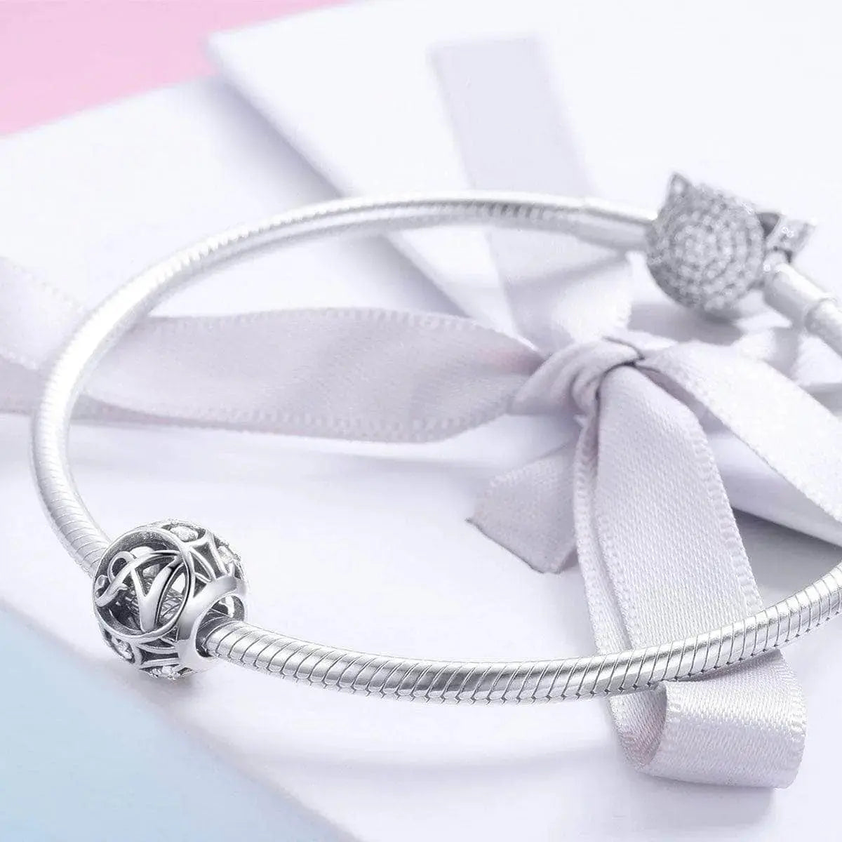 jewelaus CHARMS Silver Letter A Charm